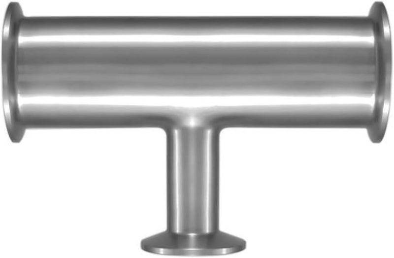 DEKADONS KF-50 to KF-25 3 Way Tee Reducer Vacuum Fittings, ISO-KF Flange Size NW-50 to NW-25 Outlet Quick-Install Reducing Fitting, Stainless Steel (KF-50 to KF-25) - Image 3